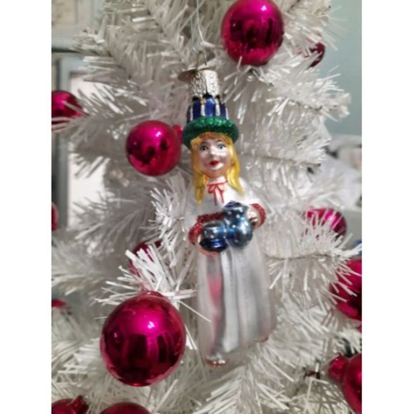 Santa Lucia Retired Old World Christmas Ornament - Picture 2 of 5